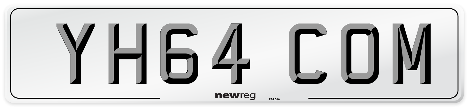 YH64 COM Number Plate from New Reg
